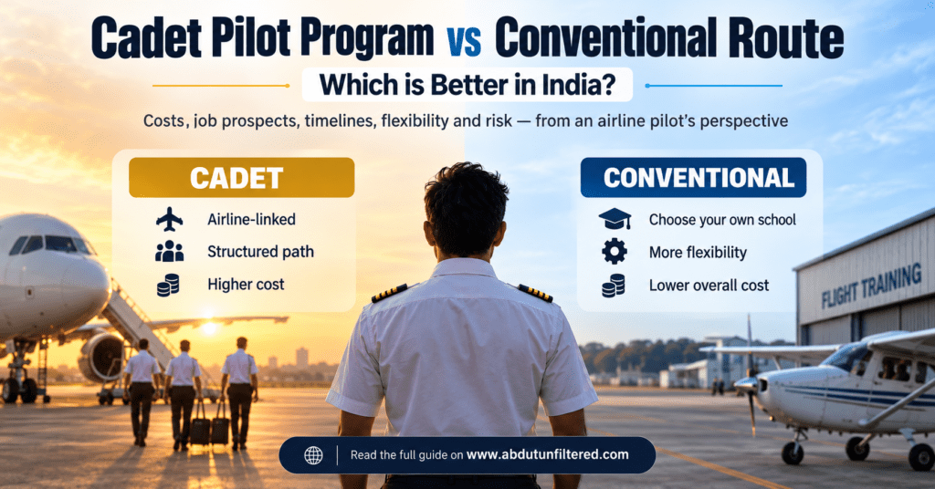 cadet pilot program vs conventional